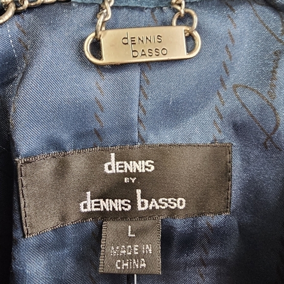 Suede moto biker jacket teal blue lined full zip nwt - Picture 10 of 11